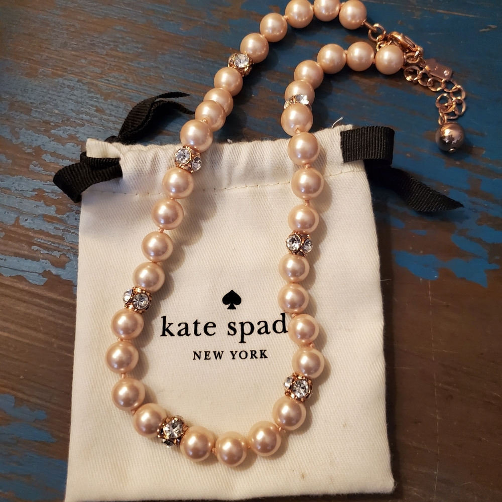 Kate Spade Blush Faux Pearl Necklace